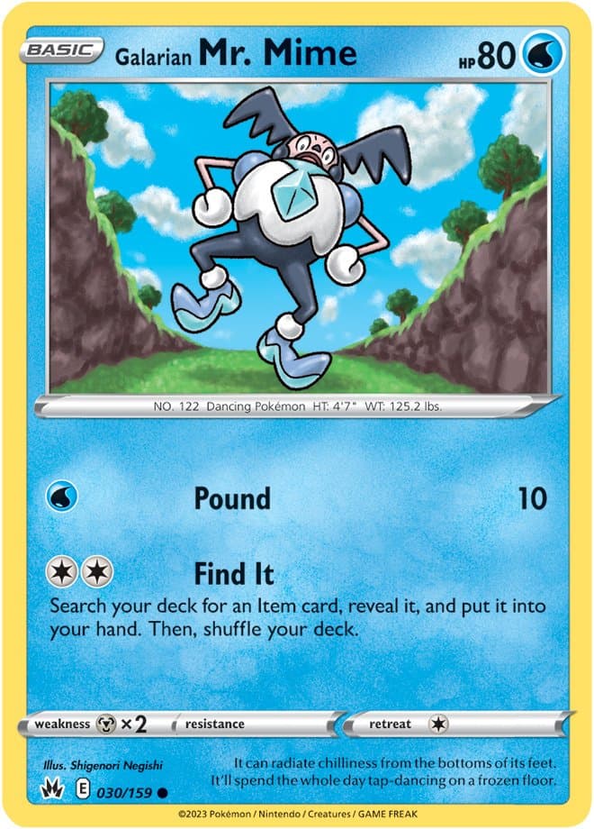 Crown Zenith Galarian Mr Mime