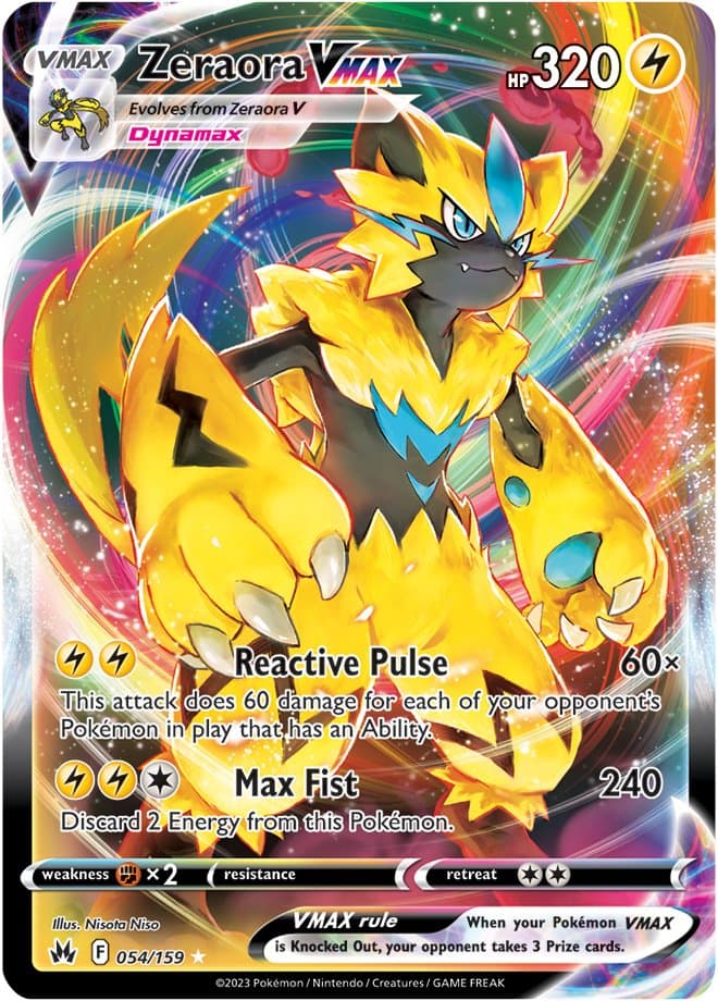 Crown Zenith Zeraora Vmax