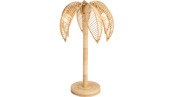 Rattan Palm Tree Lamp