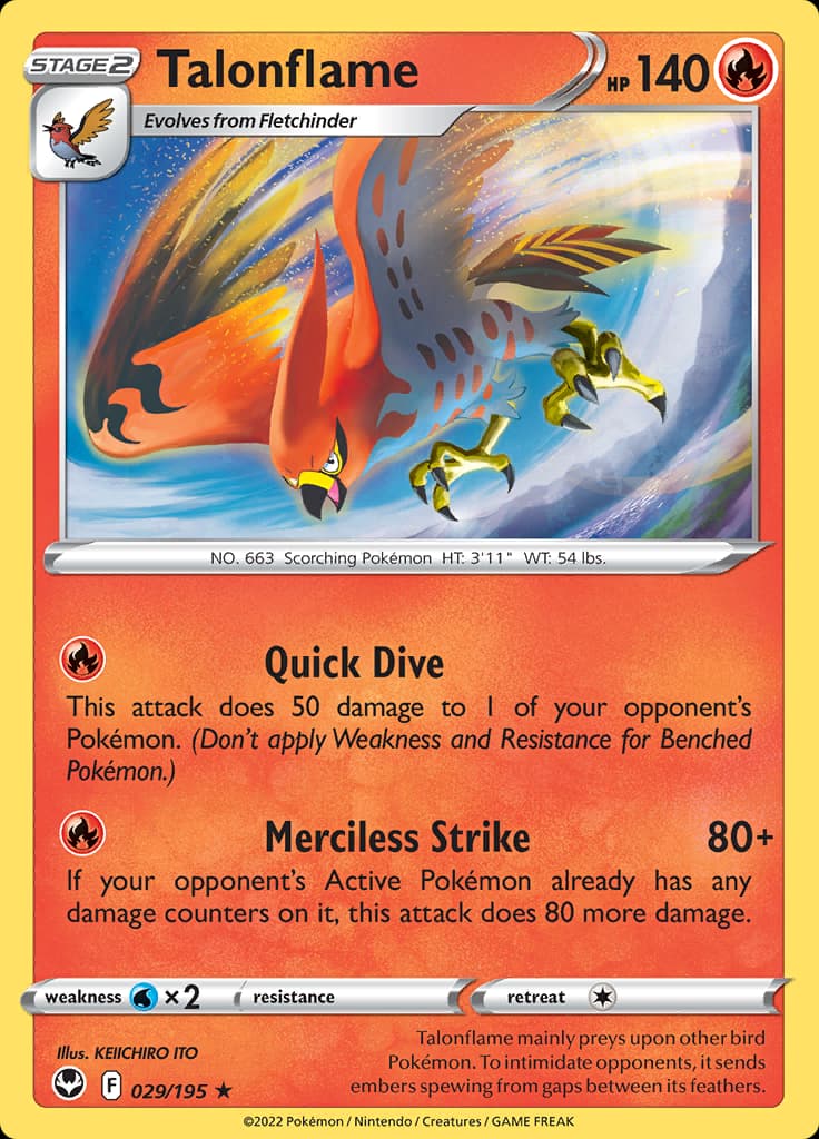 Silver Tempest Talonflame 029