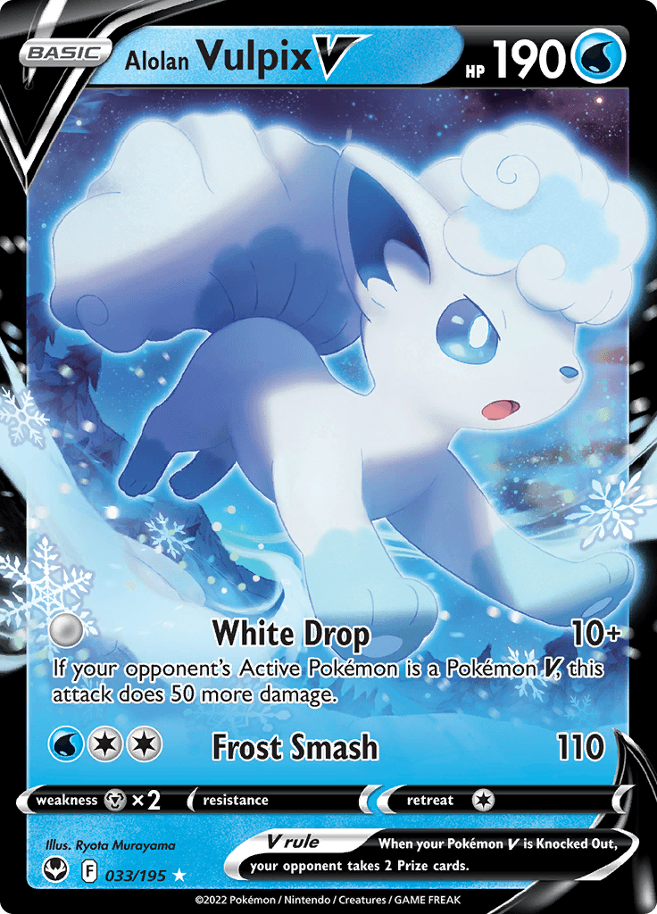 Silver Tempest Alolan Vulpix V 033