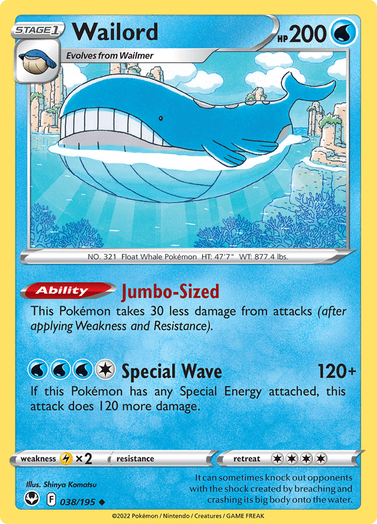 Silver Tempest Wailord 038
