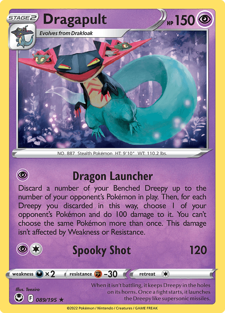 Silver Tempest Dragapult 089