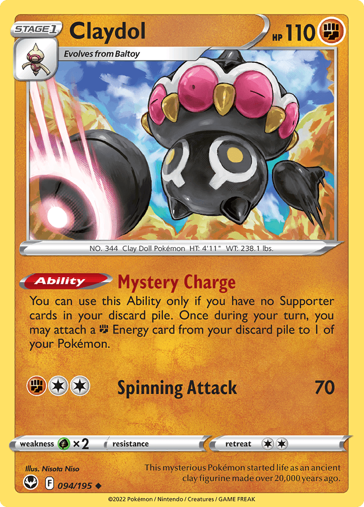 Silver Tempest Claydol 094