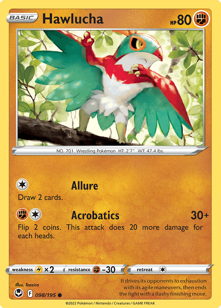 Silver Tempest Hawlucha 098