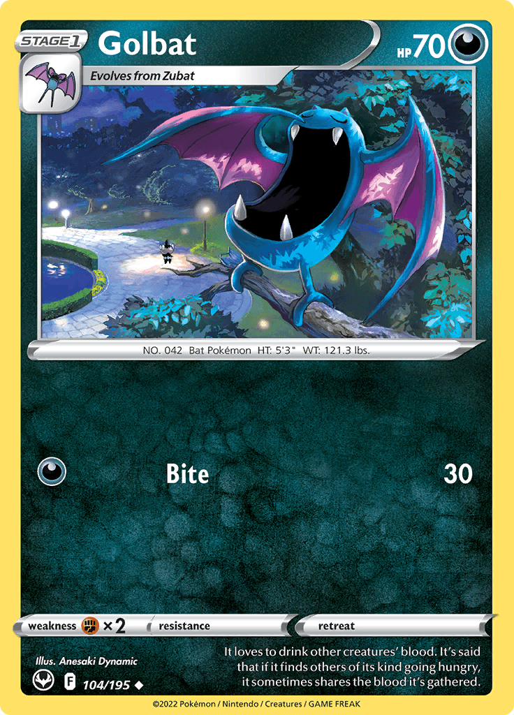 Silver Tempest Golbat 104
