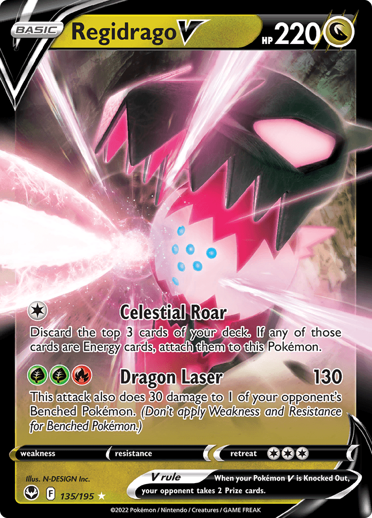 Silver Tempest Regidrago V 135