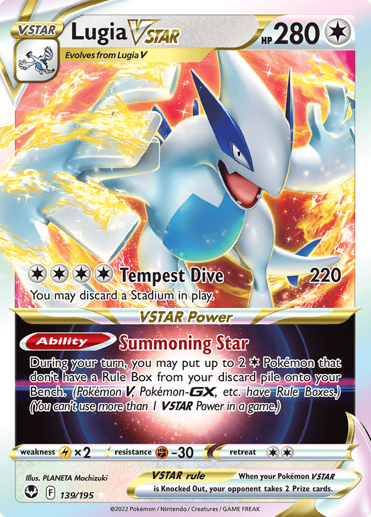 Silver Tempest Lugia VSTAR 139