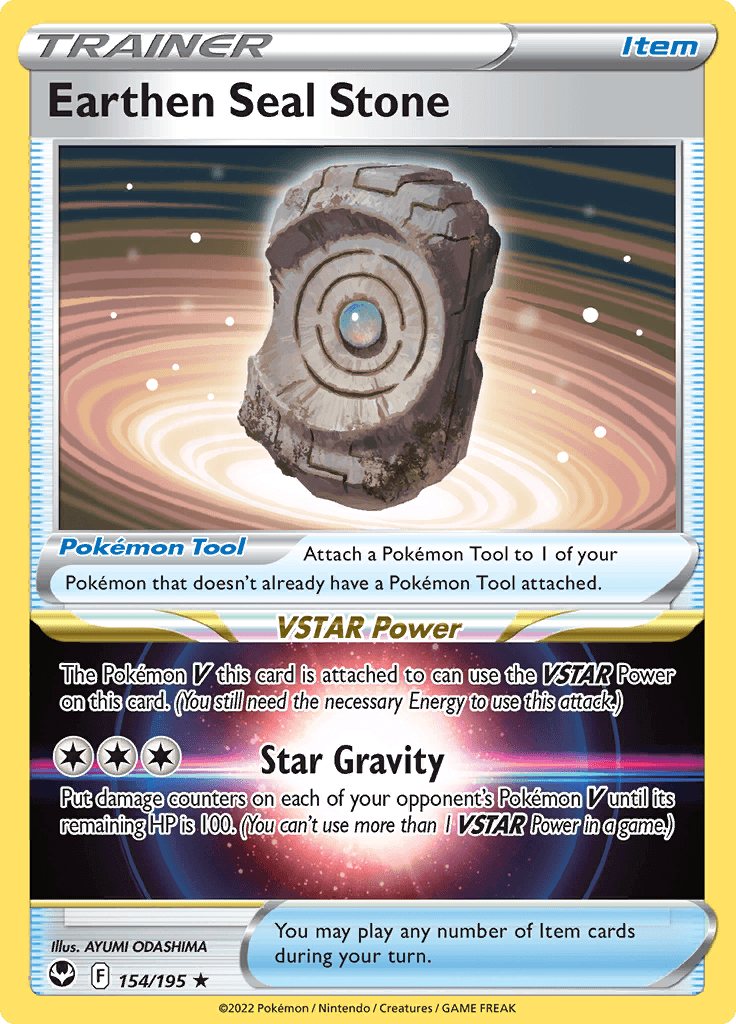 Silver Tempest Trainer Earthen Seal Stone 154