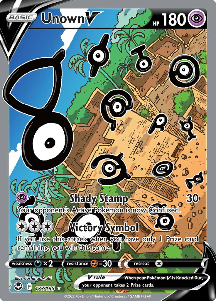 Silver Tempest Alt Art Unown V 177