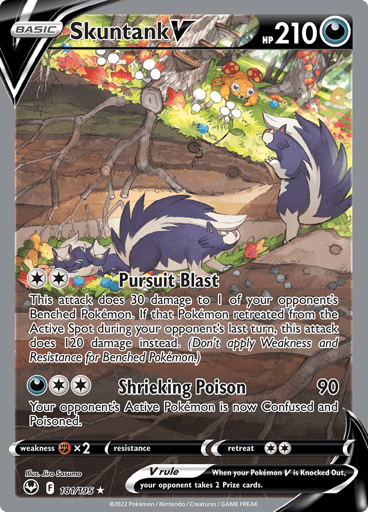 Silver Tempest Full Art Skunktank V 181
