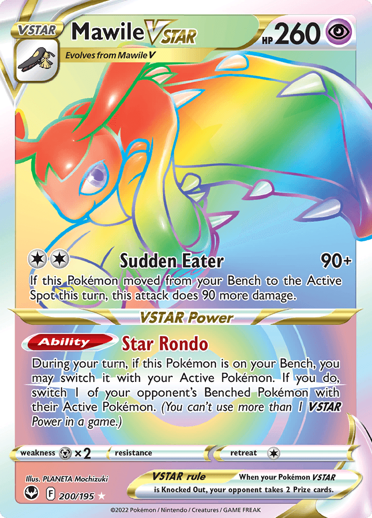 Silver Tempest Rainbow Secret Mawile VSTAR 200