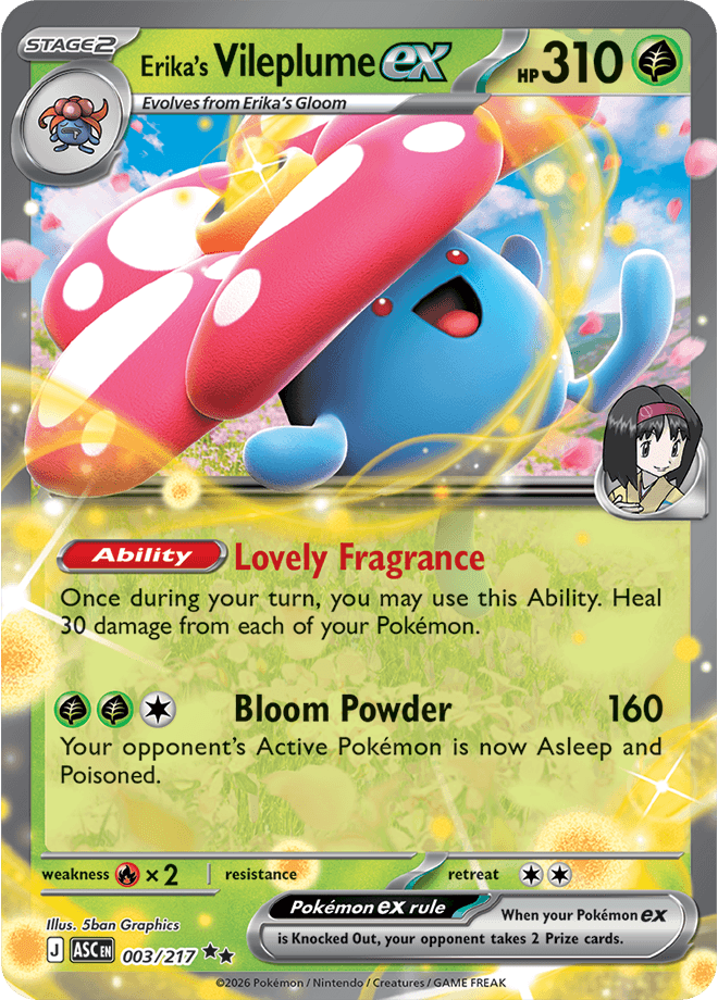 Ascended Heroes Erika's Vileplume ex
