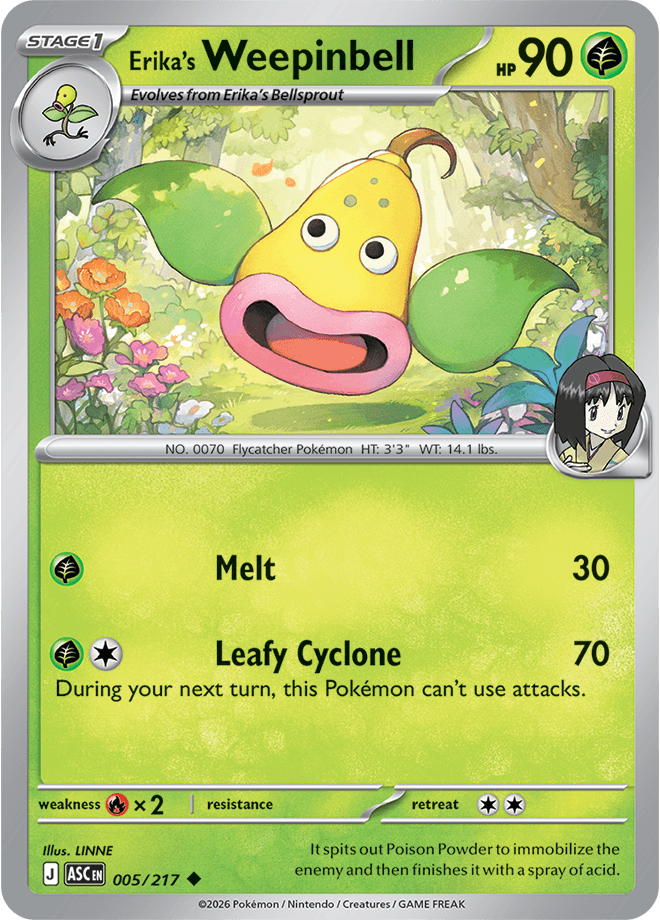 Ascended Heroes Erika's Weepinbell
