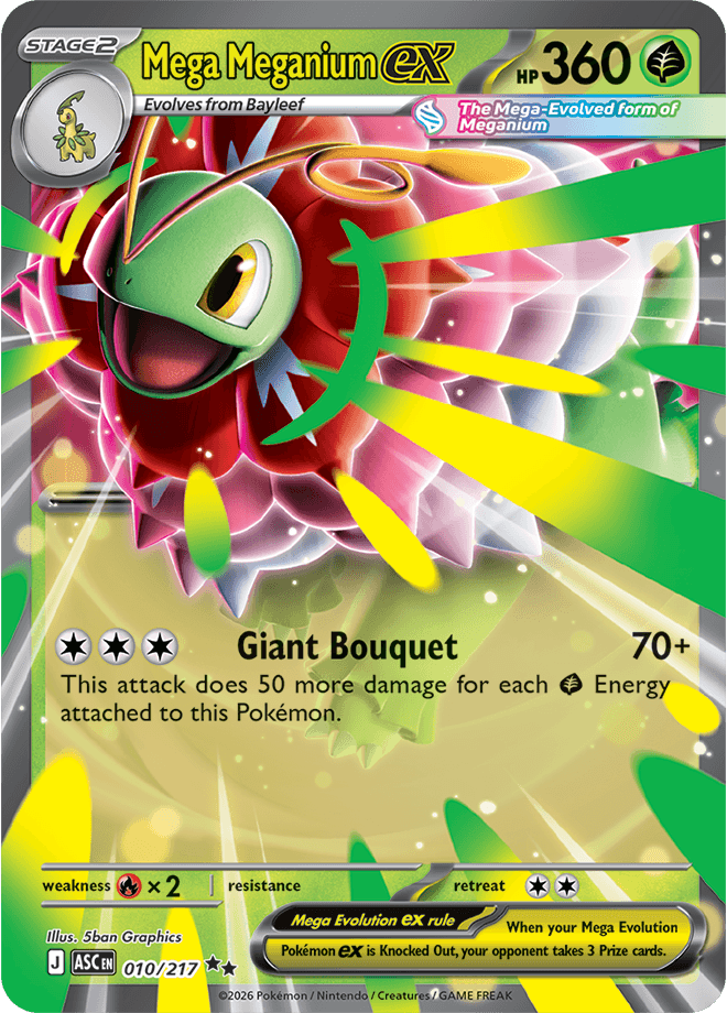 Ascended Heroes Mega Meganium ex