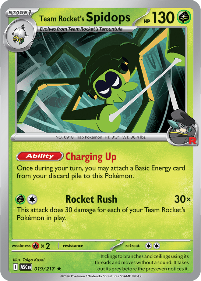 Ascended Heroes Team Rocket's Spidops