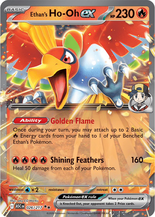 Ascended Heroes Ethan's Ho-Oh ex