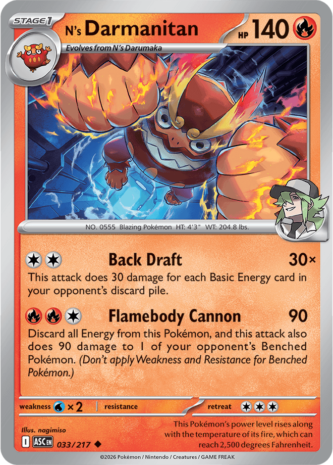 Ascended Heroes N's Darmanitan