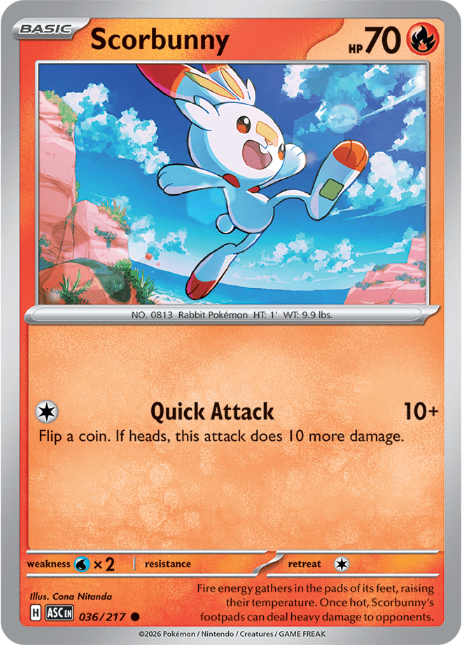 Ascended Heroes Scorbunny