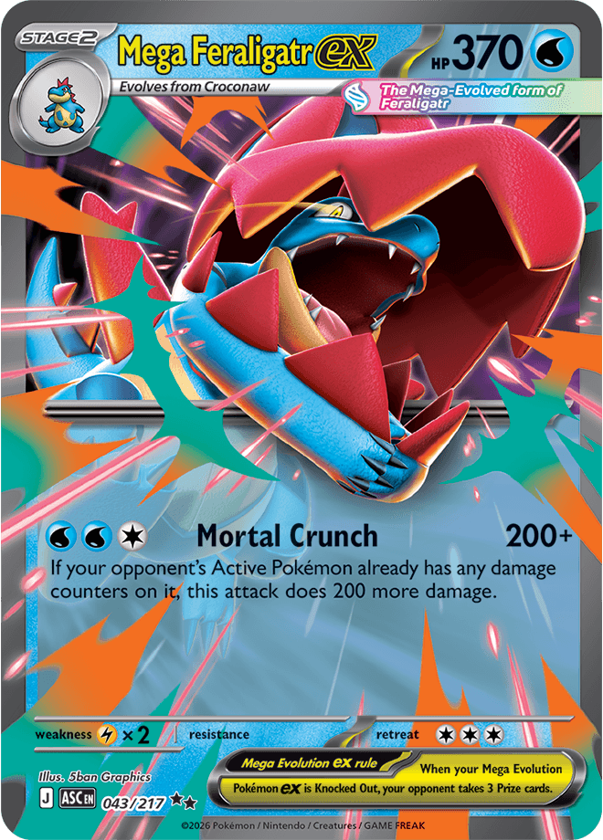 Ascended Heroes Mega Feraligatr ex