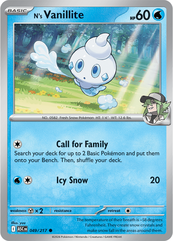 Ascended Heroes N's Vanillite
