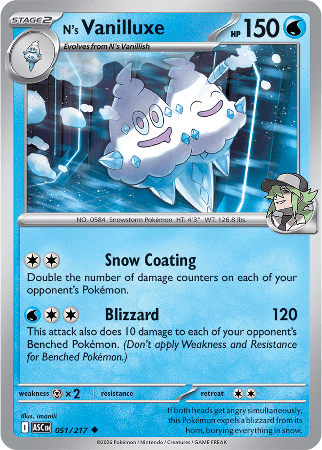 Ascended Heroes N's Vanilluxe