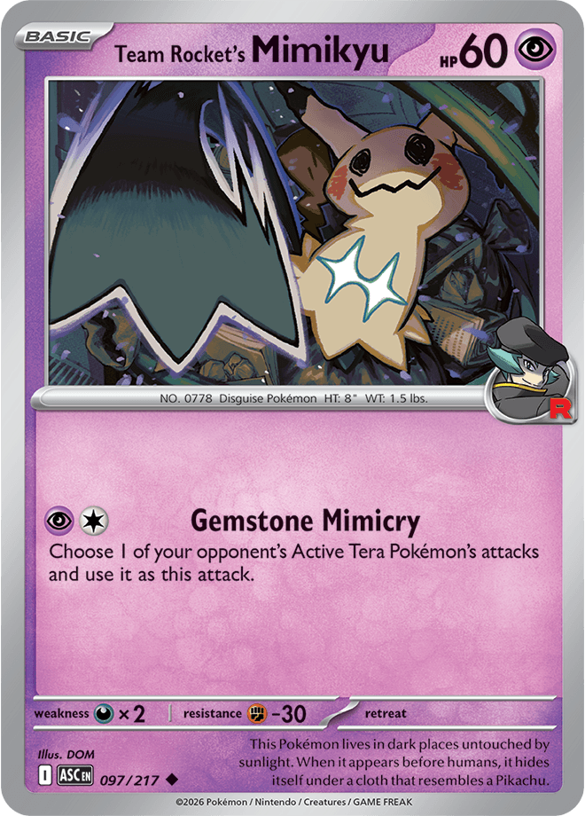 Ascended Heroes Team Rocket's Mimikyu