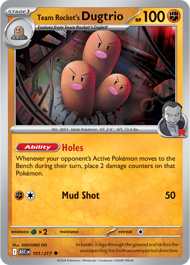 Ascended Heroes Team Rocket's Dugtrio