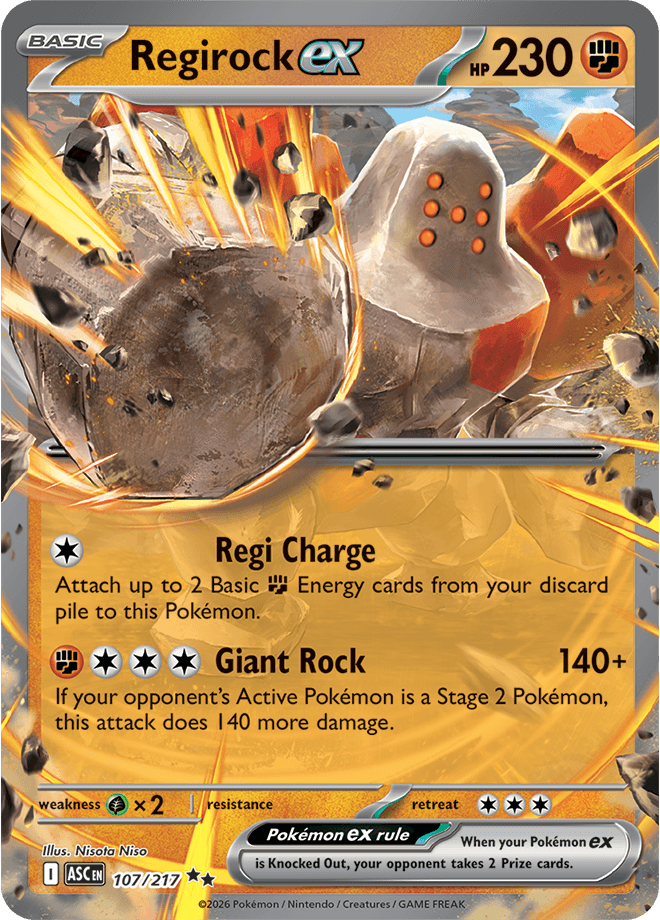 Ascended Heroes Regirock ex
