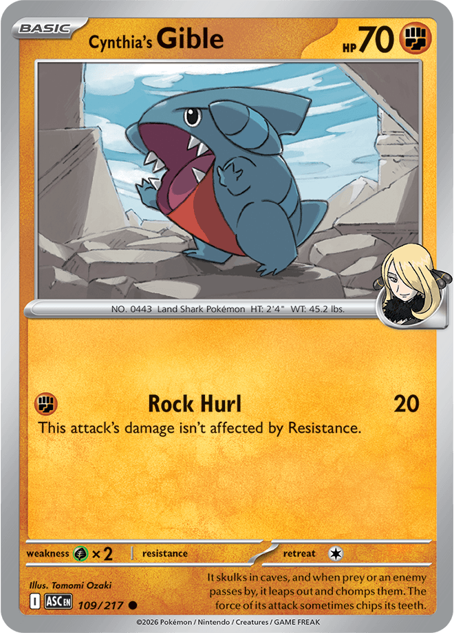 Ascended Heroes Cynthia's Gible