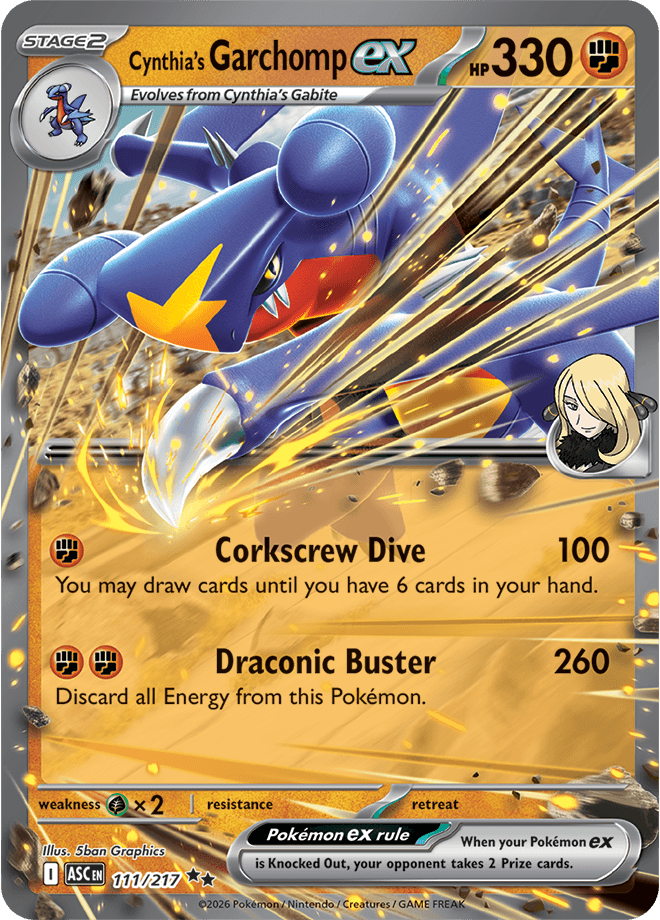 Ascended Heroes Cynthia's Garchomp ex