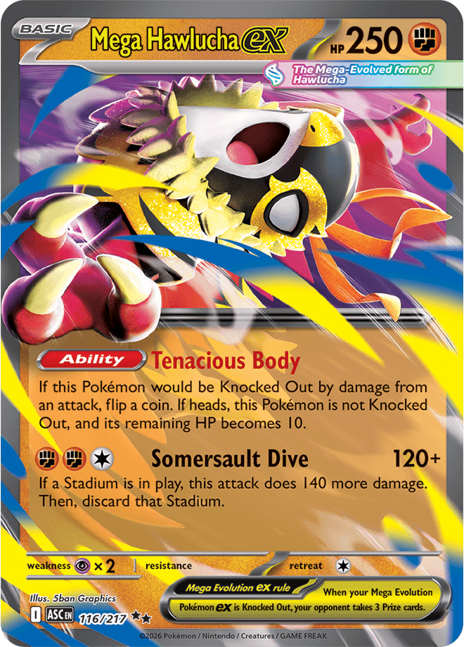 Ascended Heroes Mega Hawlucha ex