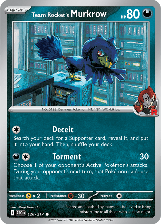 Ascended Heroes Team Rocket's Murkrow