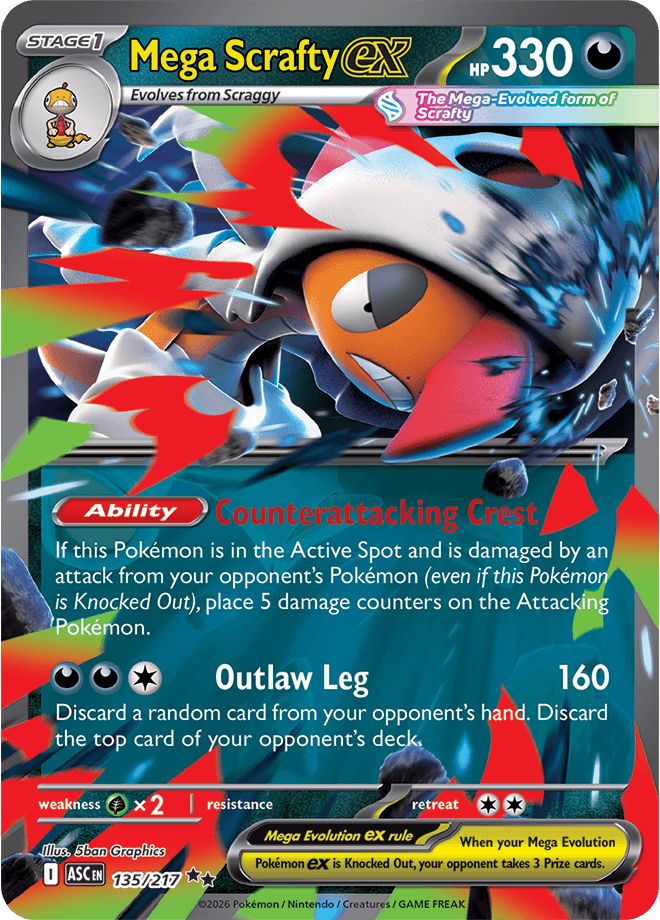 Ascended Heroes Mega Scrafty ex