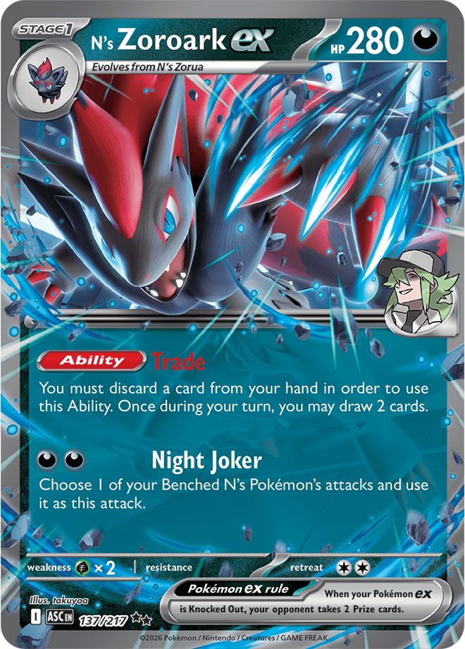 Ascended Heroes N's Zoroark ex