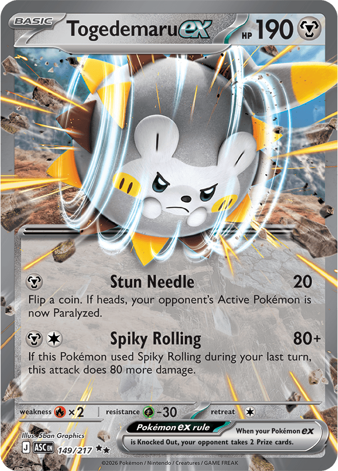 Ascended Heroes Togedemaru ex