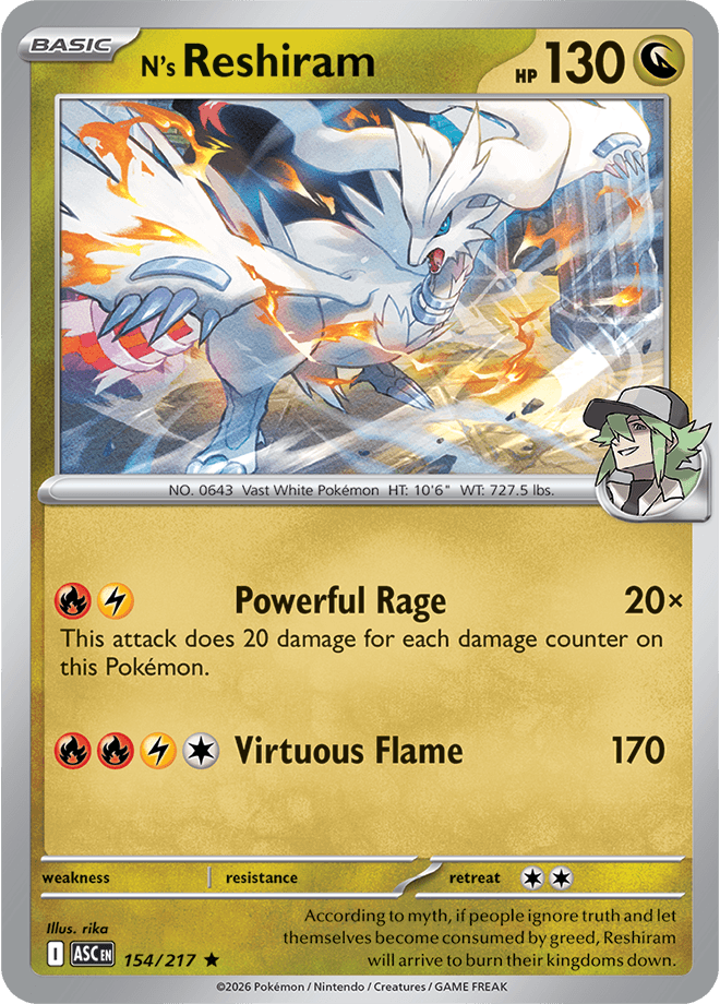 Ascended Heroes N's Reshiram