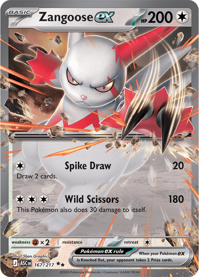 Ascended Heroes Zangoose ex