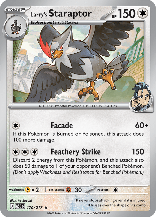 Ascended Heroes Larry's Staraptor