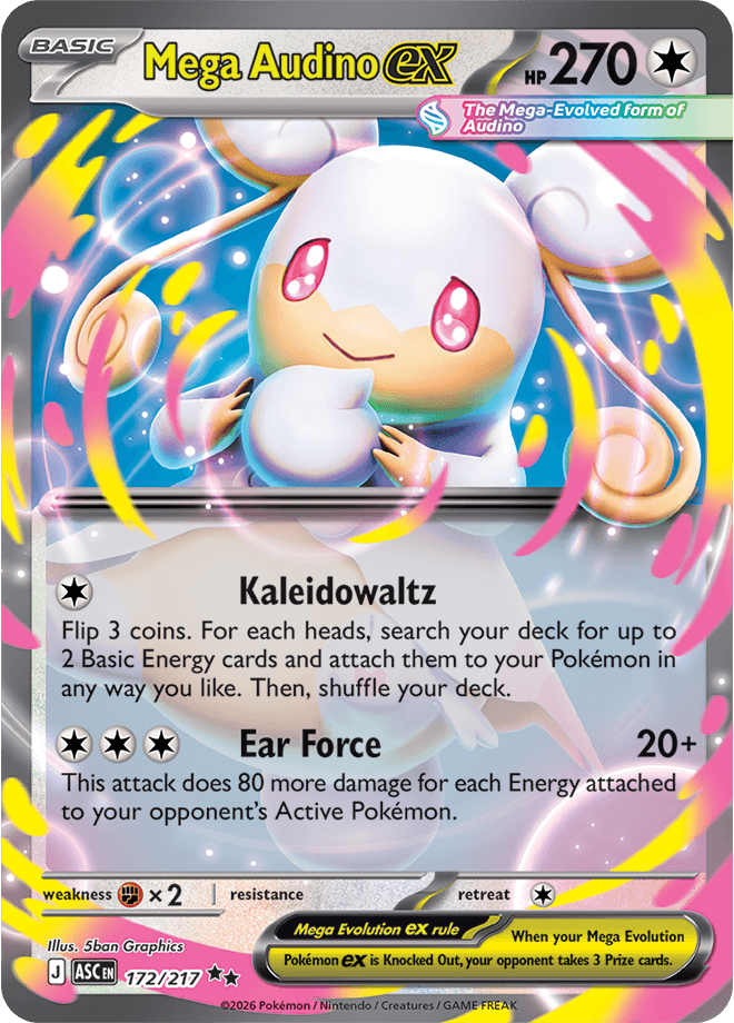 Ascended Heroes Mega Audino ex