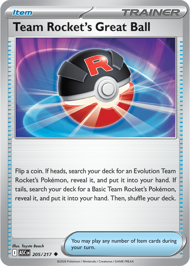 Ascended Heroes Team Rocket's Great Ball
