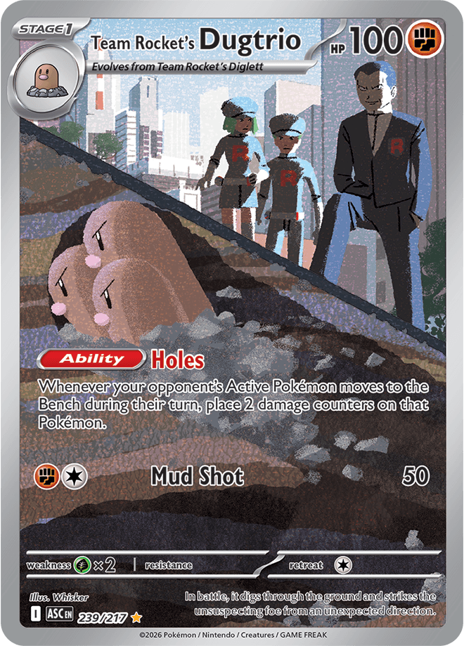 Ascended Heroes Team Rocket's Dugtrio