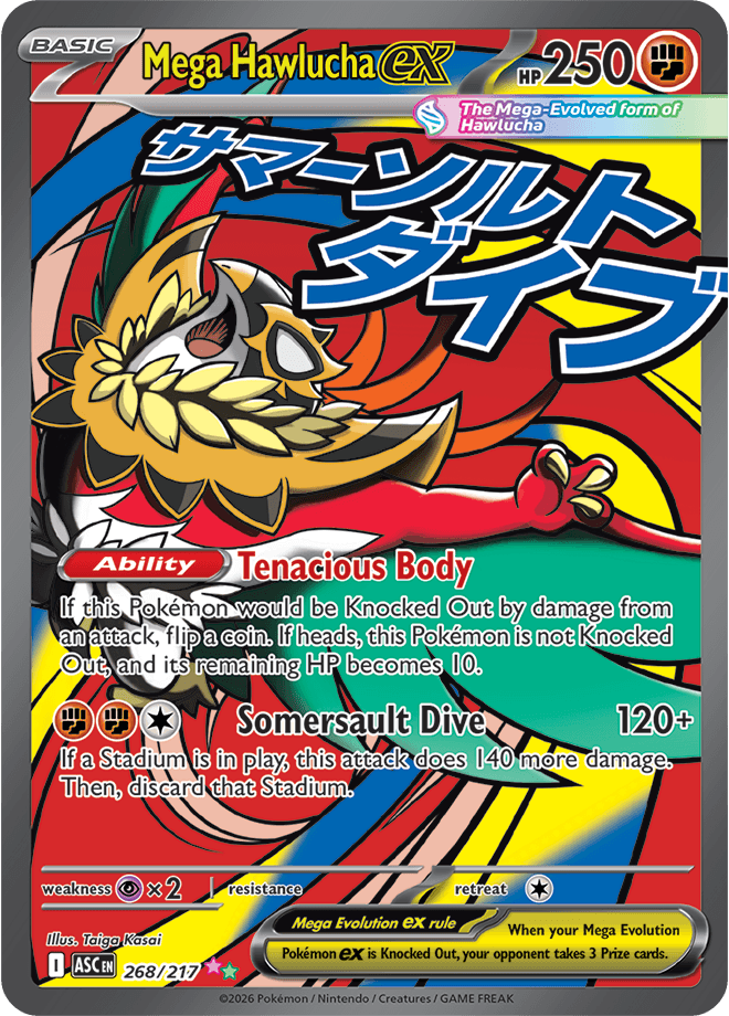 Ascended Heroes Mega Hawlucha ex