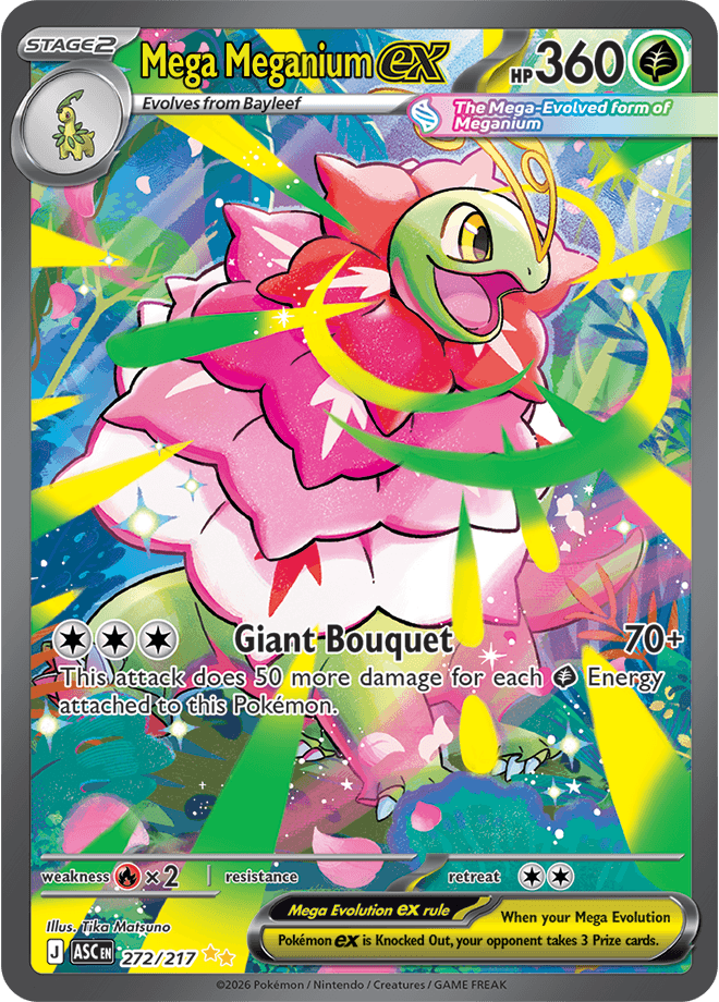 Ascended Heroes Mega Meganium ex