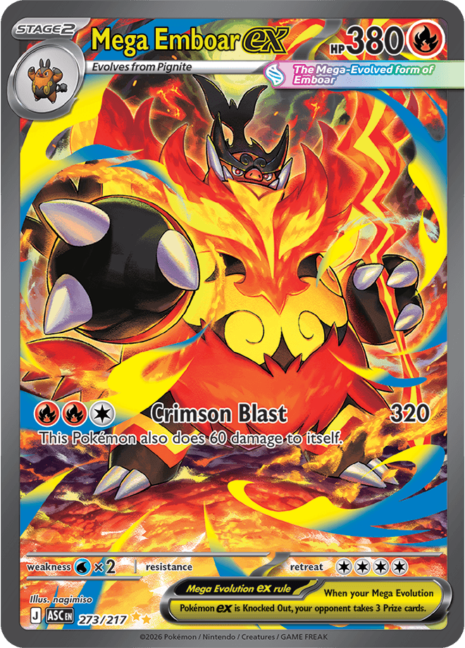 Ascended Heroes Mega Emboar ex