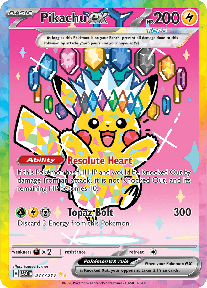 Ascended Heroes Pikachu ex