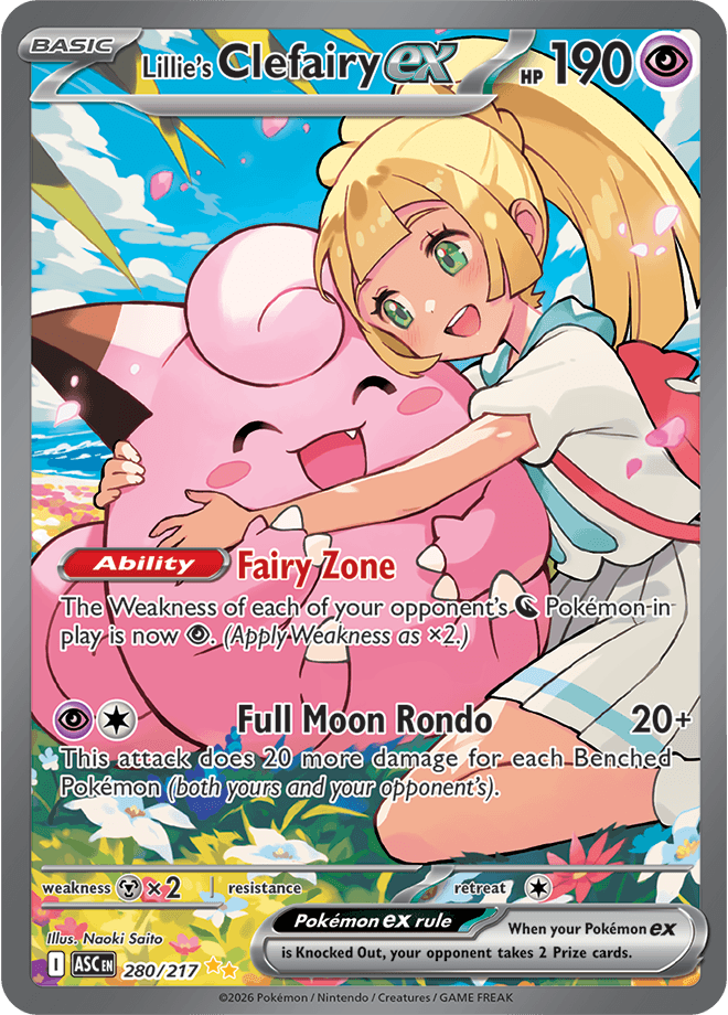 Ascended Heroes Lillie's Clefairy ex