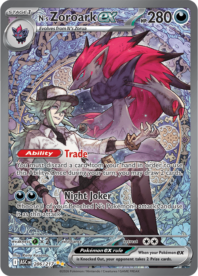 Ascended Heroes N's Zoroark ex