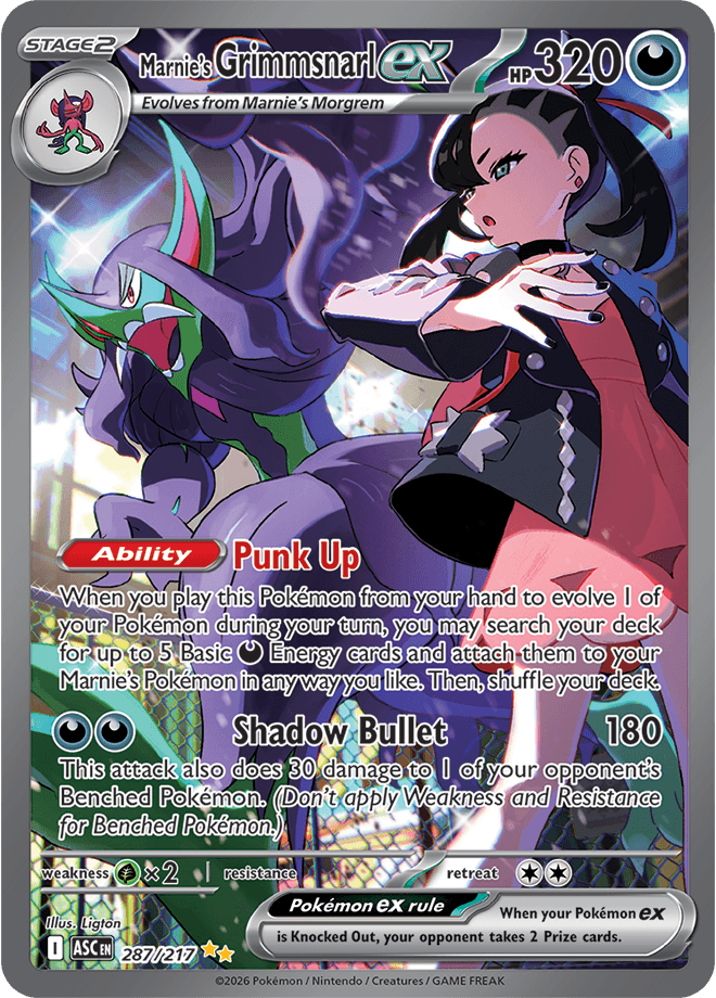 Ascended Heroes Marnie's Grimmsnarl ex