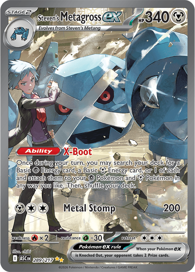 Ascended Heroes Steven's Metagross ex
